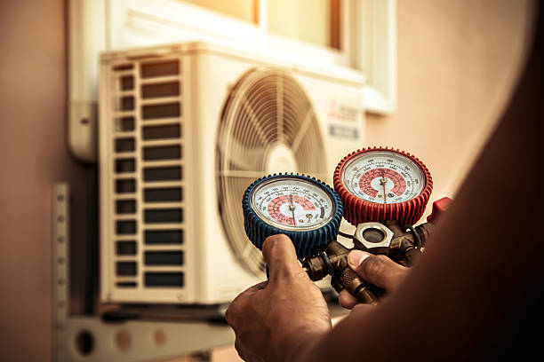 Professional Ductwork Repair technician working in Marshall, WI